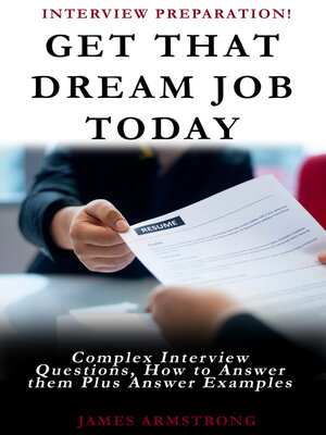 cover image of Get That Dream Job Today